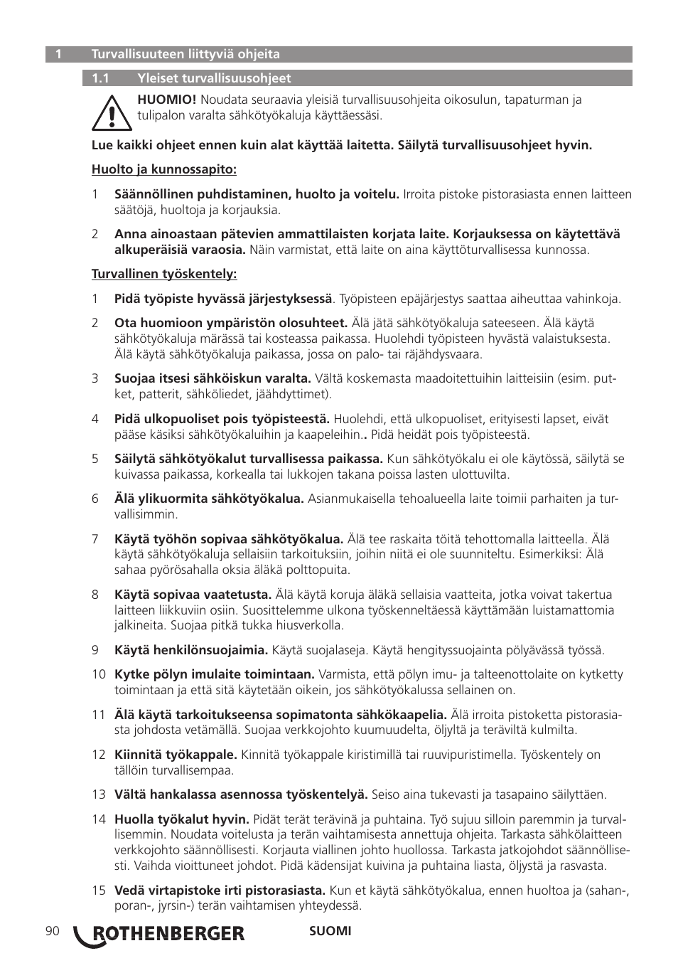 ROTHENBERGER R 750 User Manual | Page 98 / 180