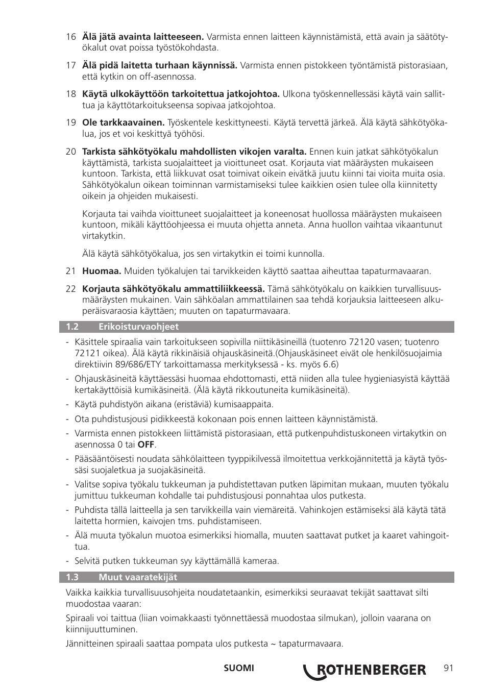 ROTHENBERGER R 750 User Manual | Page 99 / 180