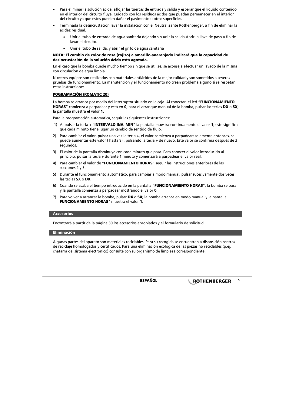 ROTHENBERGER ROCAL 20/ROMATIC 20 User Manual | Page 11 / 36