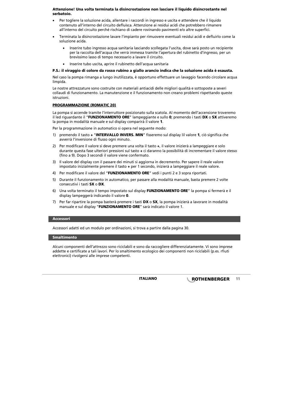 ROTHENBERGER ROCAL 20/ROMATIC 20 User Manual | Page 13 / 36