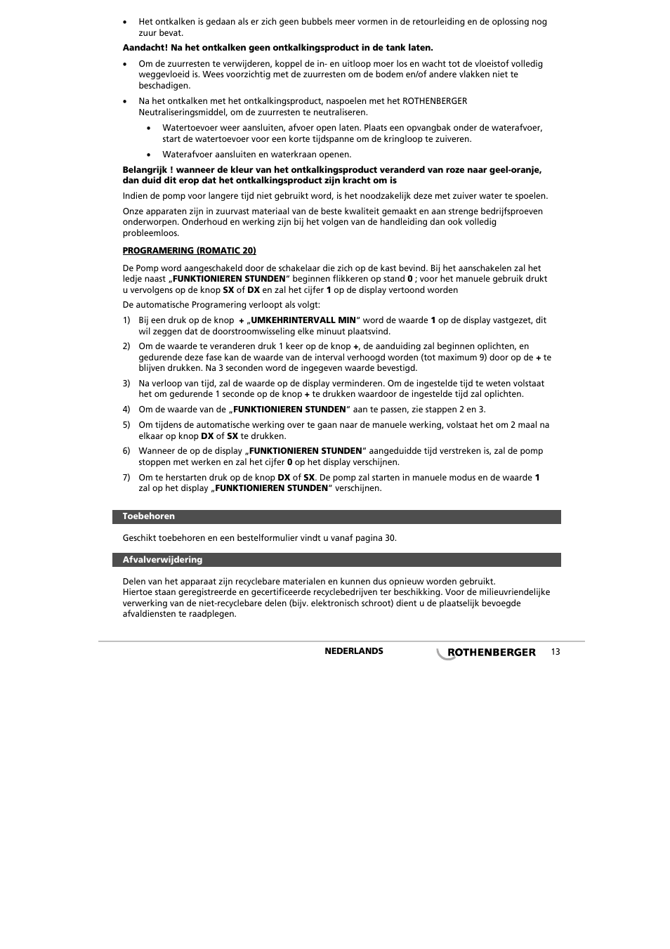ROTHENBERGER ROCAL 20/ROMATIC 20 User Manual | Page 15 / 36