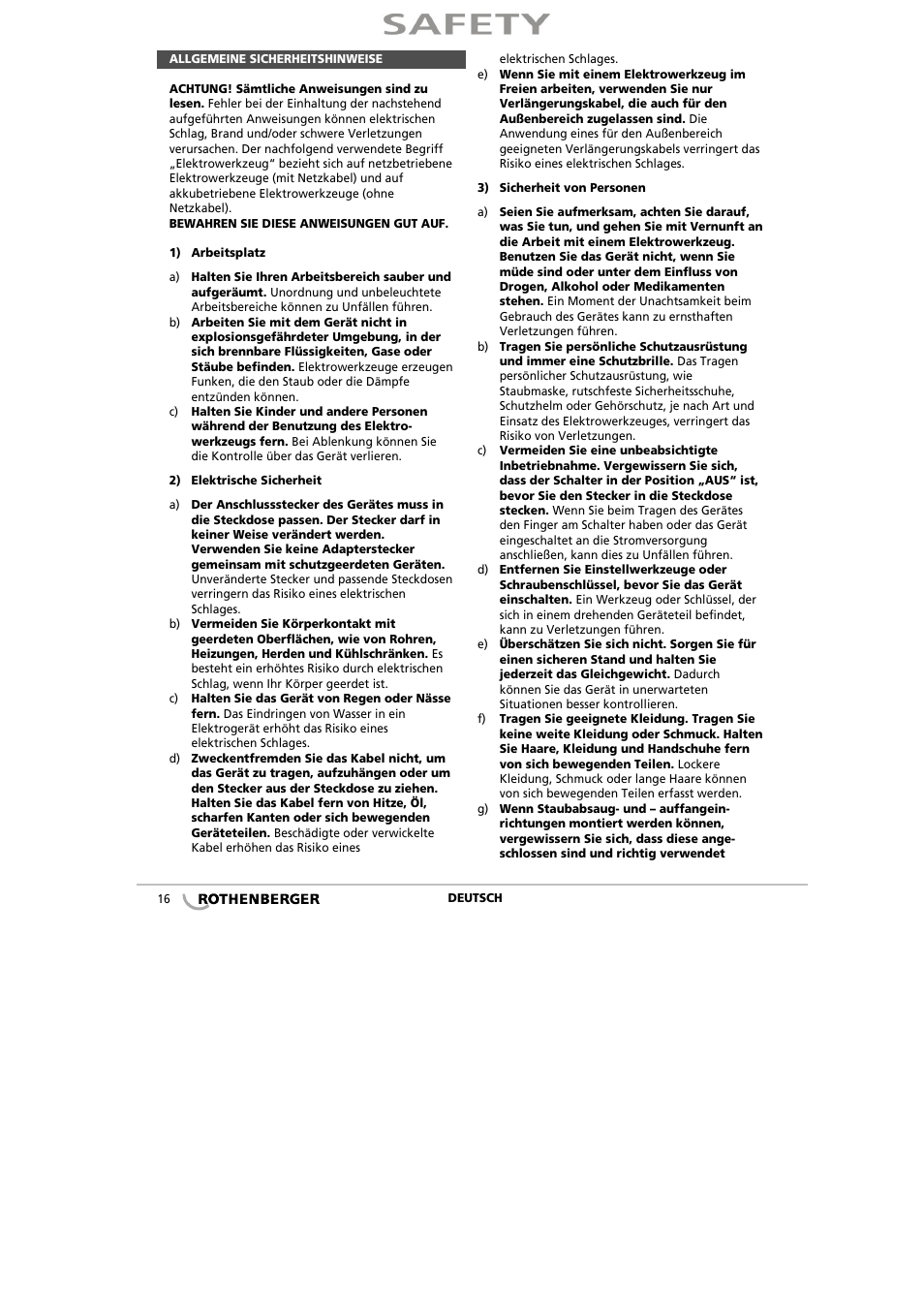 ROTHENBERGER ROCAL 20/ROMATIC 20 User Manual | Page 18 / 36