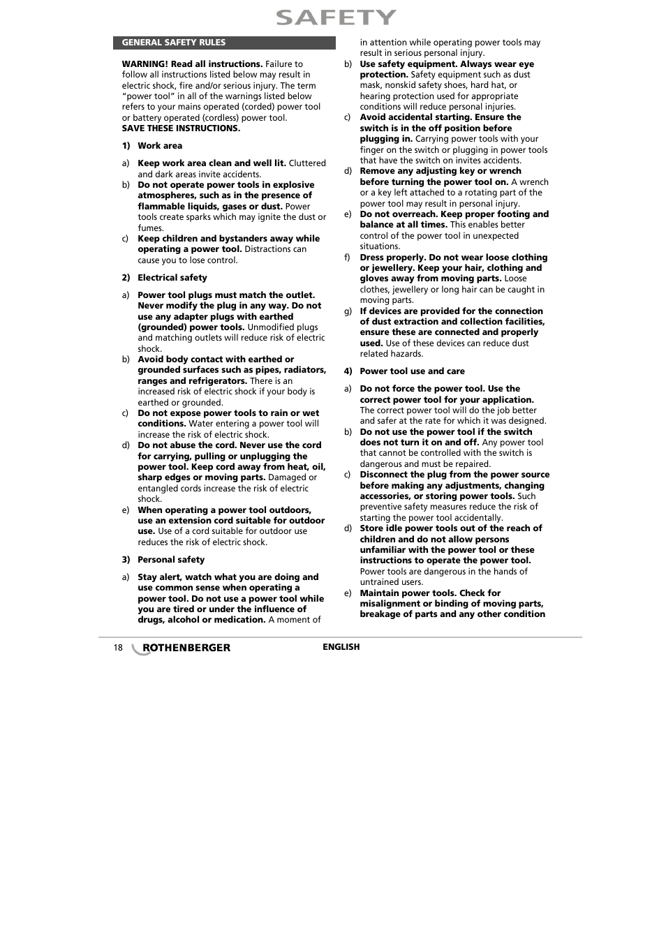 ROTHENBERGER ROCAL 20/ROMATIC 20 User Manual | Page 20 / 36