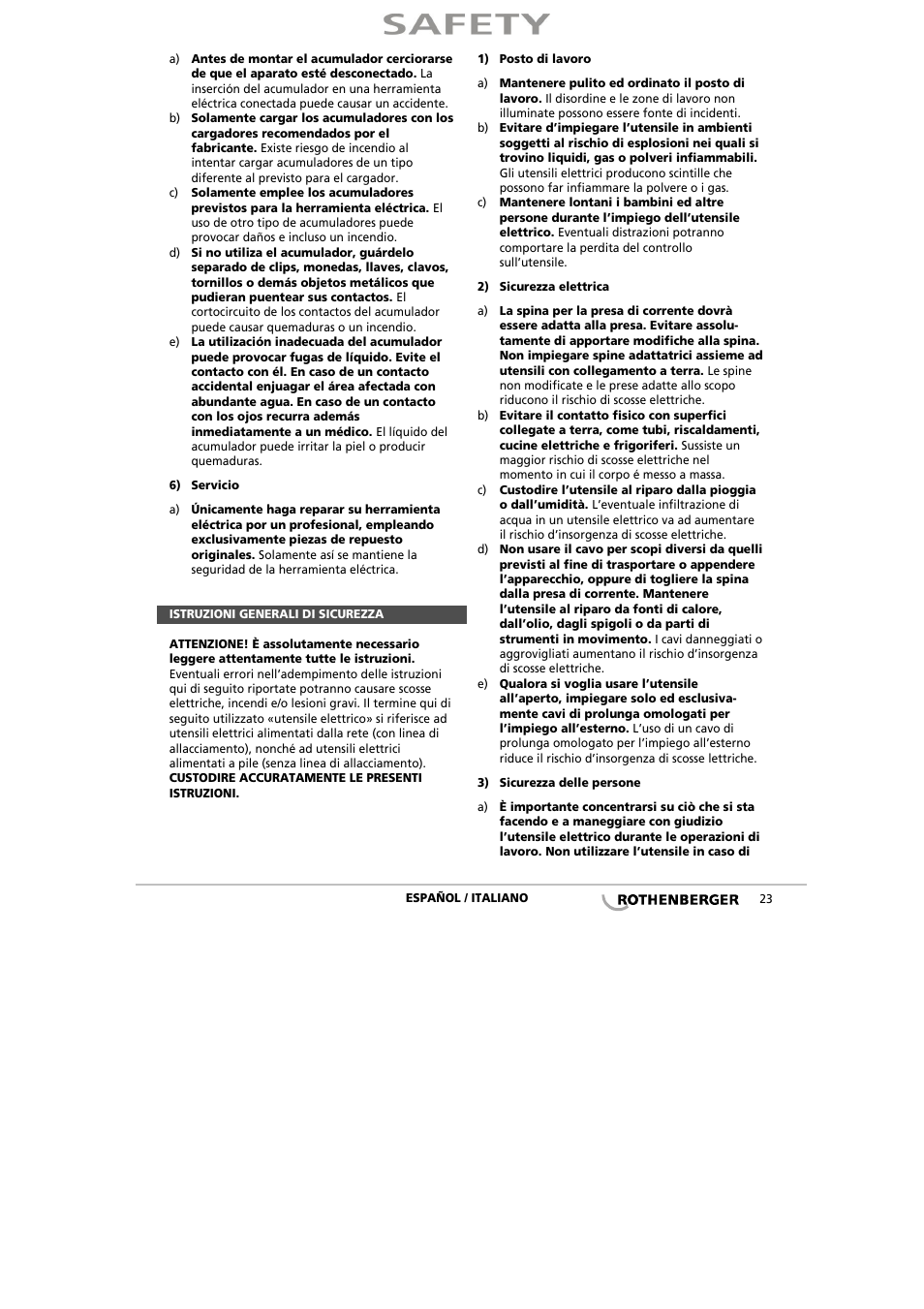 ROTHENBERGER ROCAL 20/ROMATIC 20 User Manual | Page 25 / 36