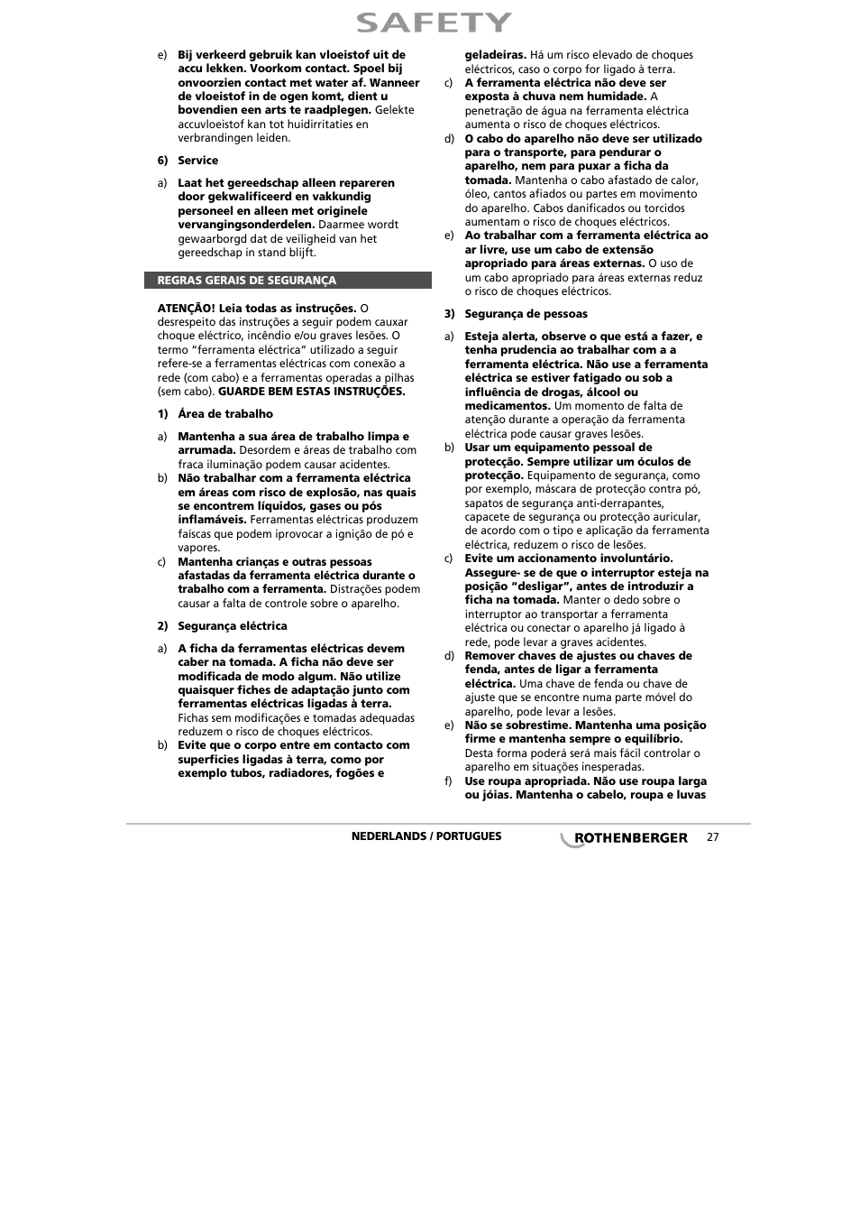 ROTHENBERGER ROCAL 20/ROMATIC 20 User Manual | Page 29 / 36
