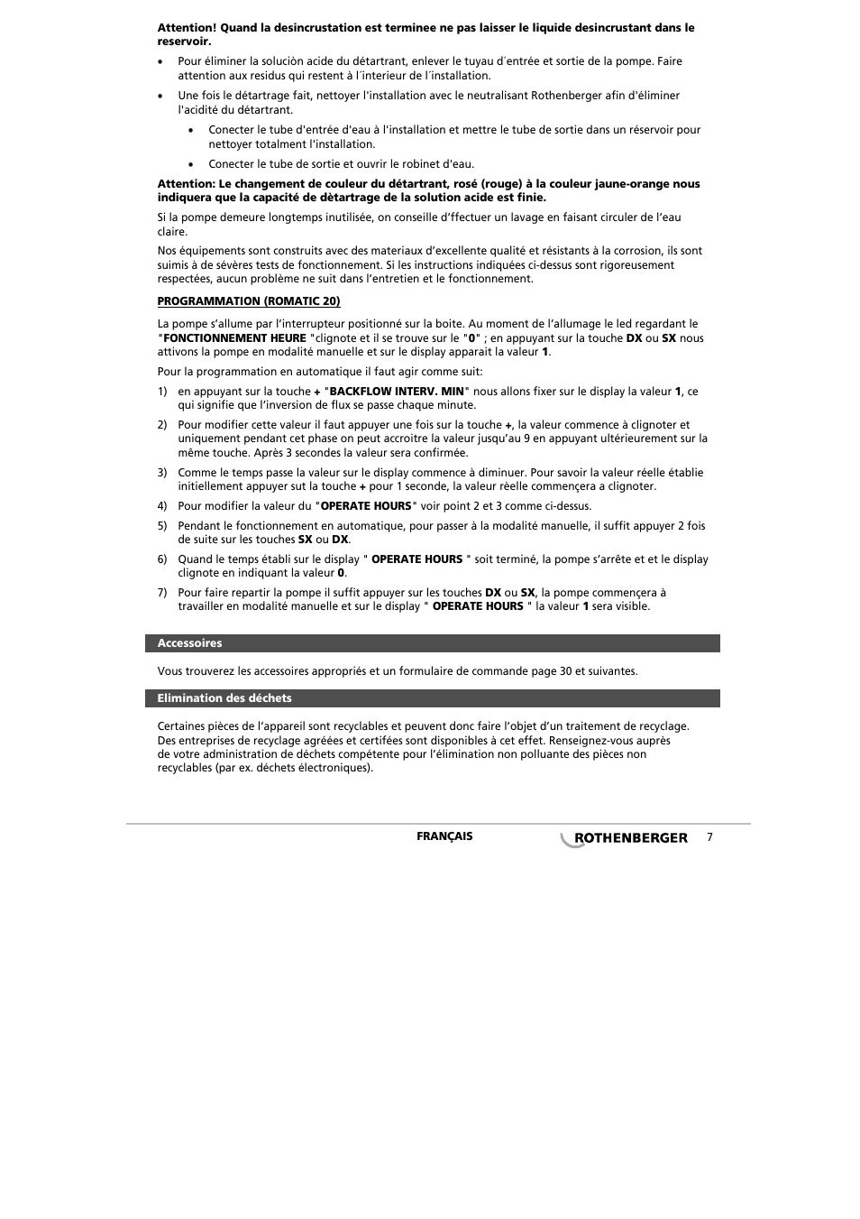ROTHENBERGER ROCAL 20/ROMATIC 20 User Manual | Page 9 / 36
