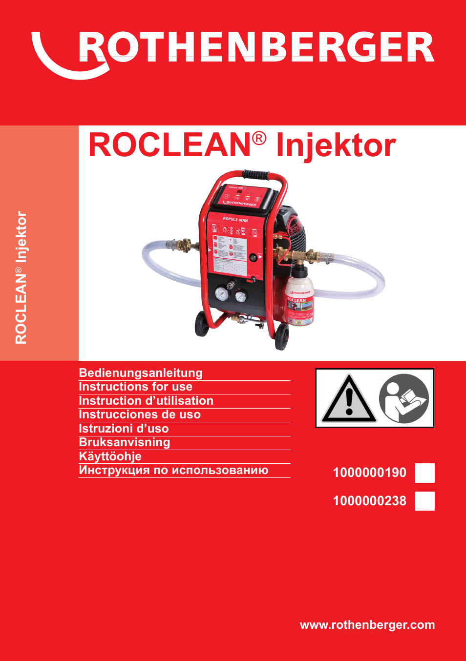 ROTHENBERGER ROCLEAN Injektor User Manual | 44 pages