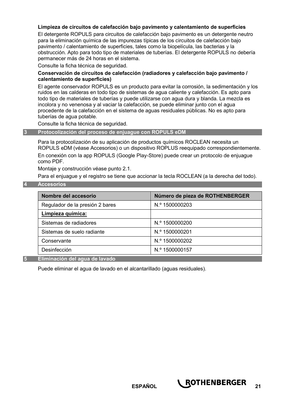 ROTHENBERGER ROCLEAN Injektor User Manual | Page 23 / 44