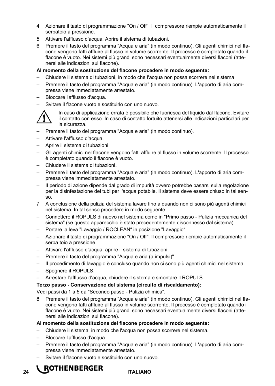 ROTHENBERGER ROCLEAN Injektor User Manual | Page 26 / 44