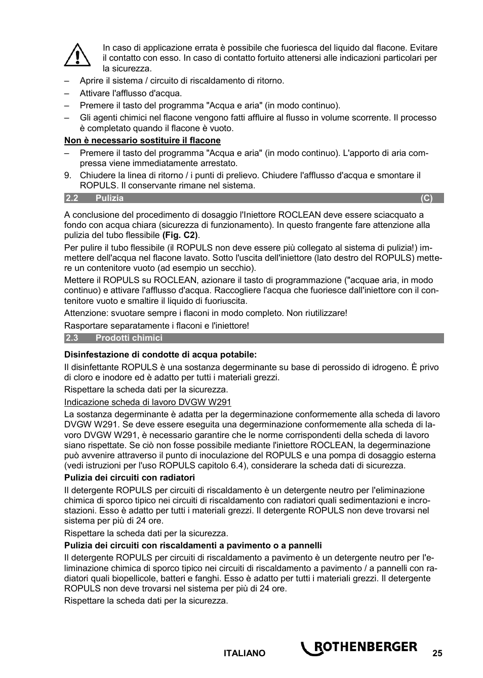 ROTHENBERGER ROCLEAN Injektor User Manual | Page 27 / 44