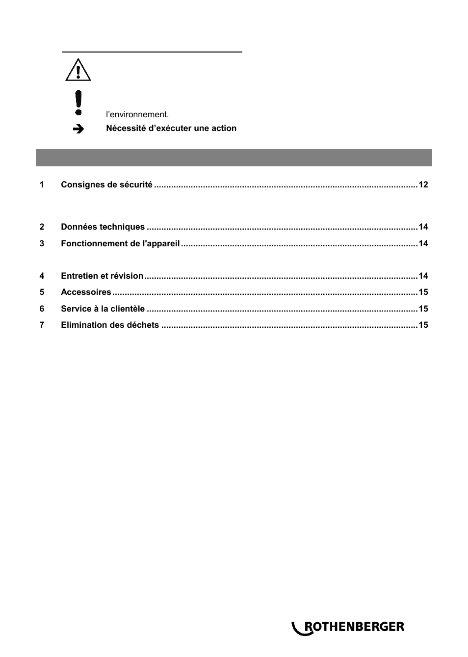 ROTHENBERGER ROJET 30/130 User Manual | Page 15 / 52