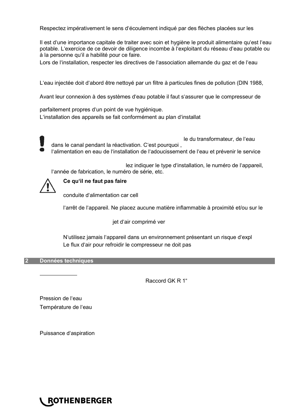 ROTHENBERGER ROPULS Spülkompressor User Manual | Page 32 / 100