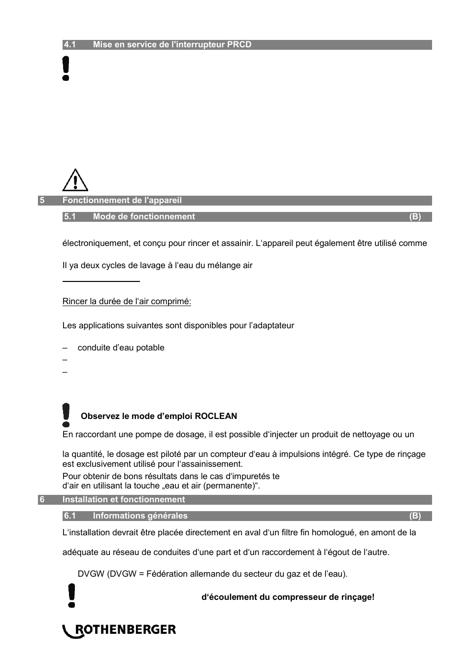 ROTHENBERGER ROPULS Spülkompressor User Manual | Page 34 / 100