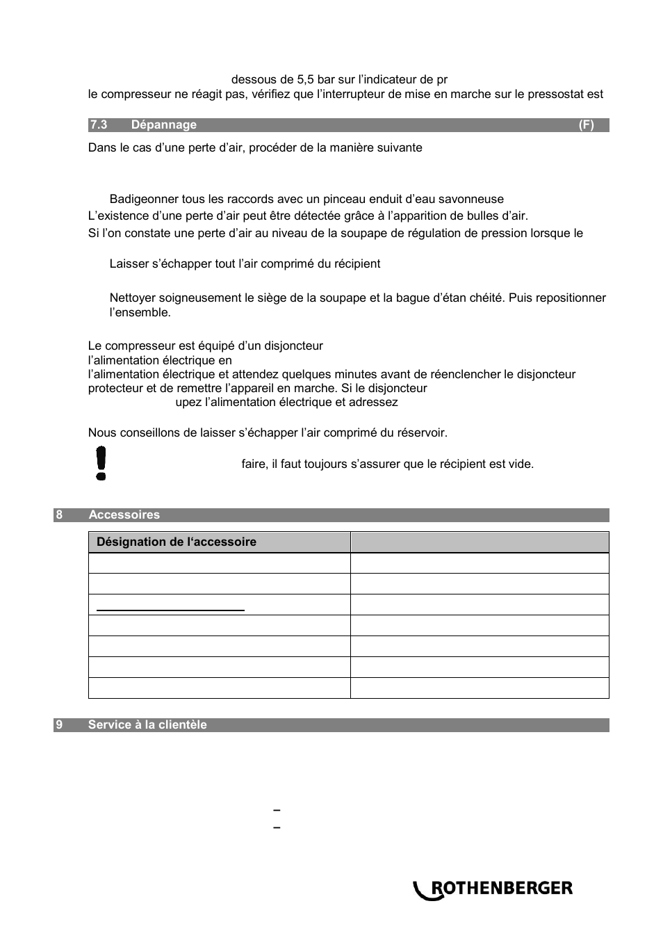 ROTHENBERGER ROPULS Spülkompressor User Manual | Page 39 / 100