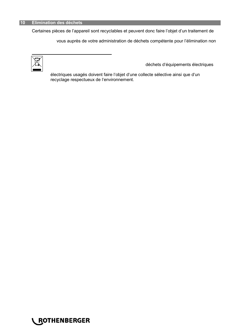 ROTHENBERGER ROPULS Spülkompressor User Manual | Page 40 / 100