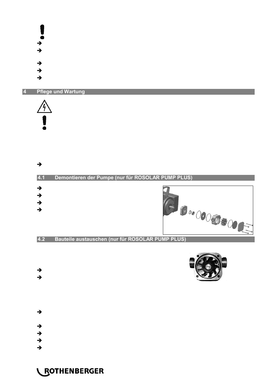 ROTHENBERGER ROSOLAR PUMP/ROSOLAR PUMP PLUS User Manual | Page 10 / 92