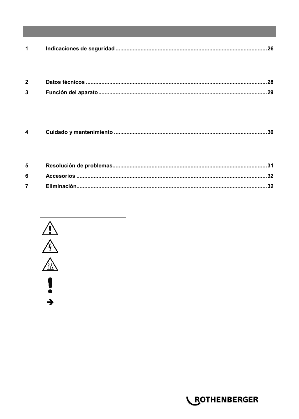 Ba_rosolar pump+plus_es 0914, Índice página | ROTHENBERGER ROSOLAR PUMP/ROSOLAR PUMP PLUS User Manual | Page 29 / 92