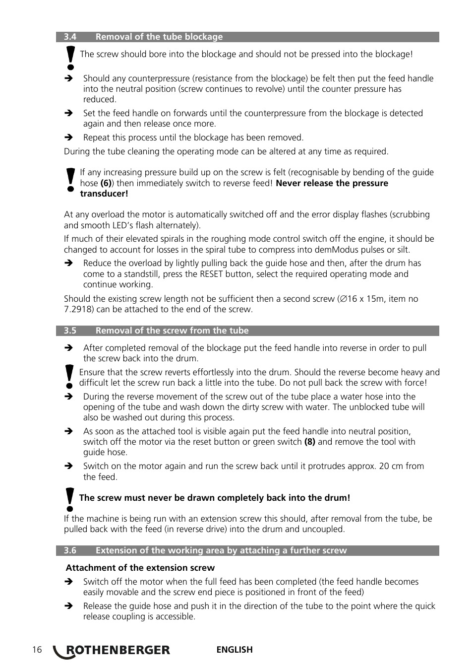 ROTHENBERGER ROSPEED 3F User Manual | Page 20 / 108