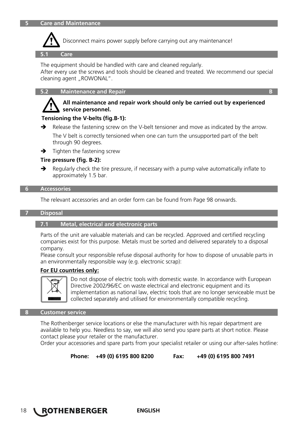 ROTHENBERGER ROSPEED 3F User Manual | Page 22 / 108