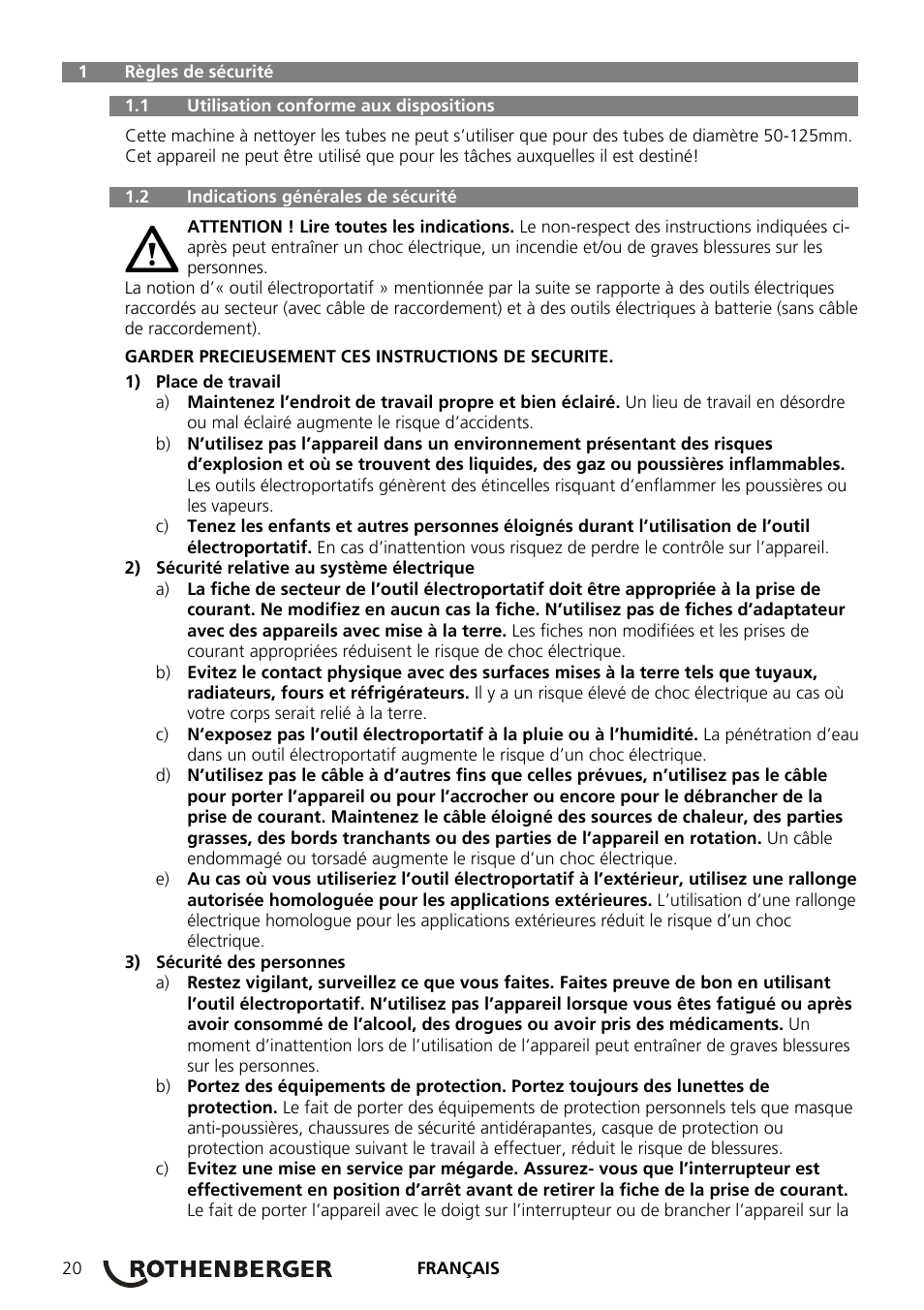 ROTHENBERGER ROSPEED 3F User Manual | Page 24 / 108