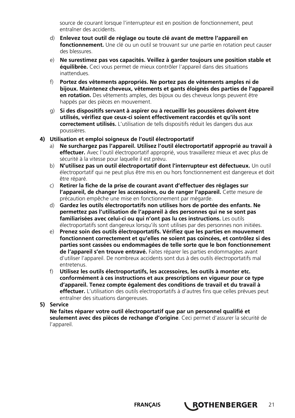 ROTHENBERGER ROSPEED 3F User Manual | Page 25 / 108