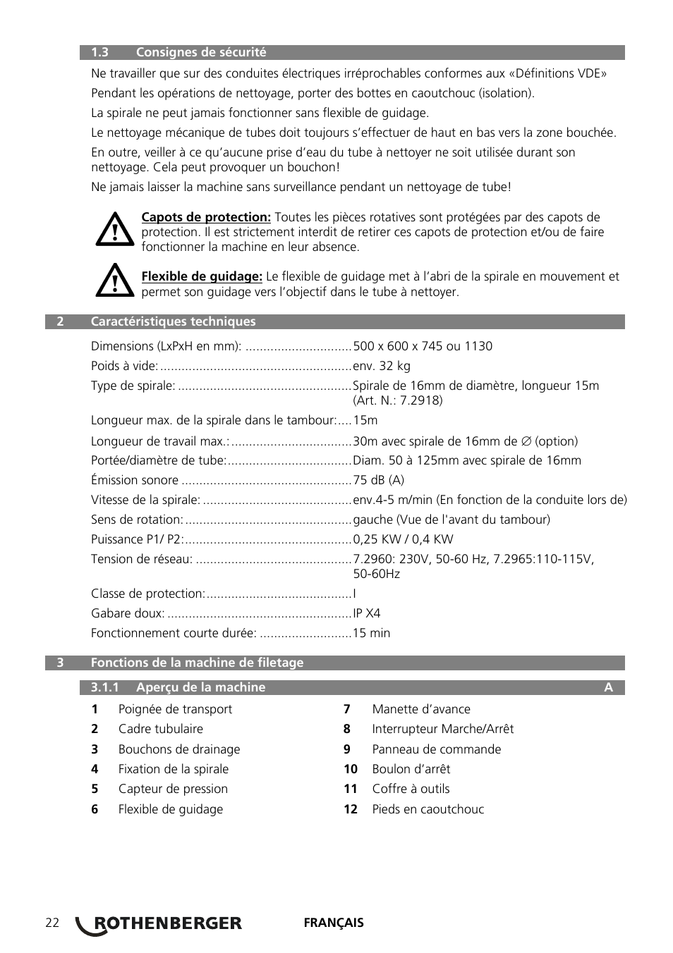 ROTHENBERGER ROSPEED 3F User Manual | Page 26 / 108