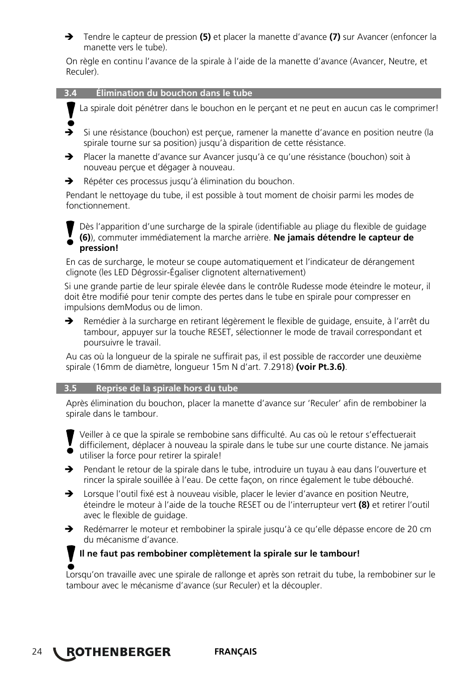 ROTHENBERGER ROSPEED 3F User Manual | Page 28 / 108