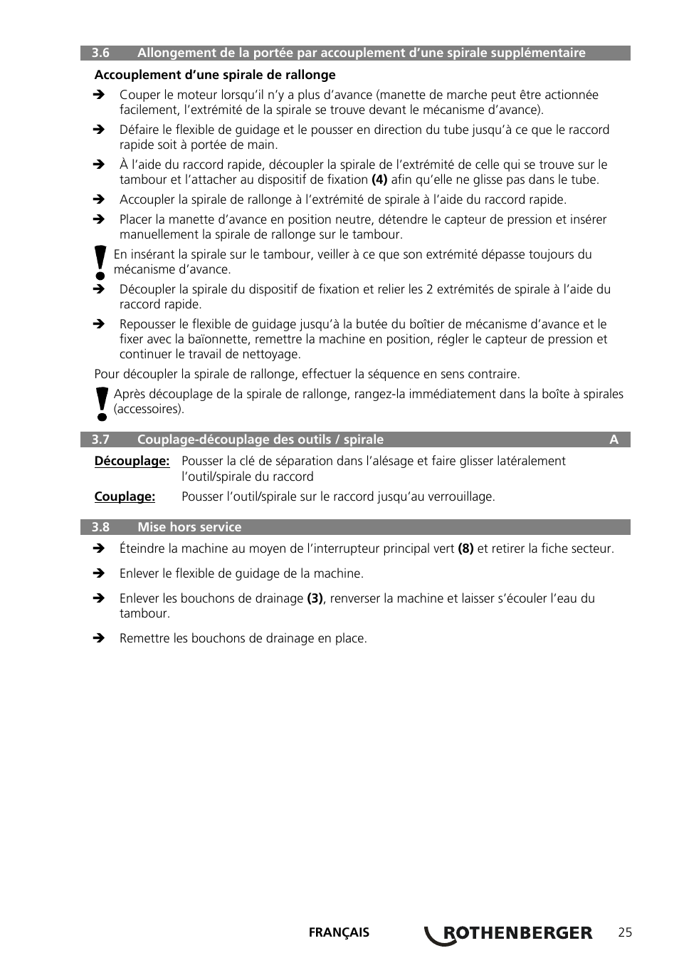 ROTHENBERGER ROSPEED 3F User Manual | Page 29 / 108
