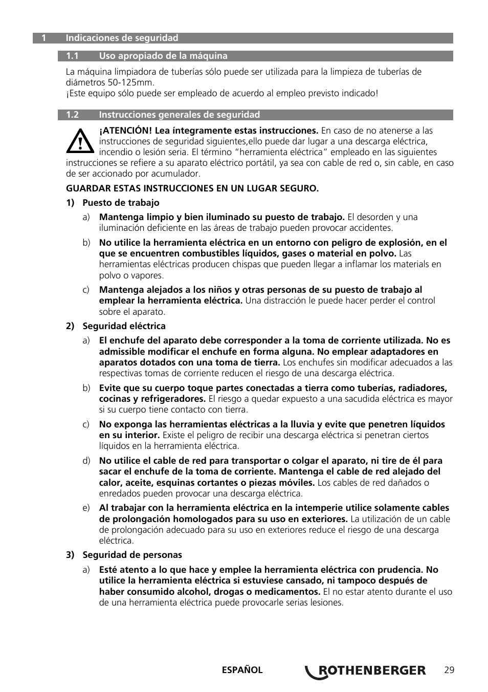 ROTHENBERGER ROSPEED 3F User Manual | Page 33 / 108