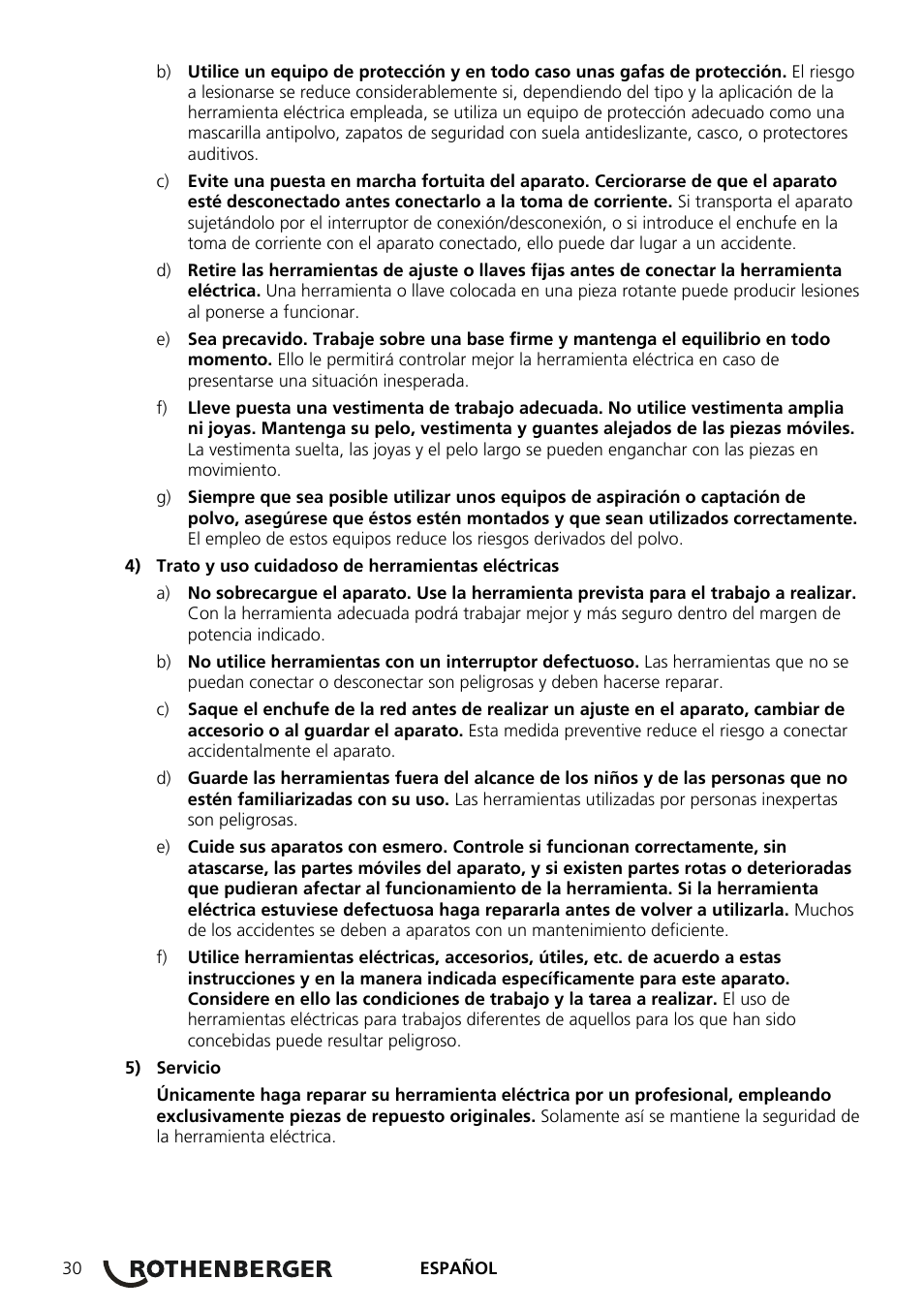 ROTHENBERGER ROSPEED 3F User Manual | Page 34 / 108