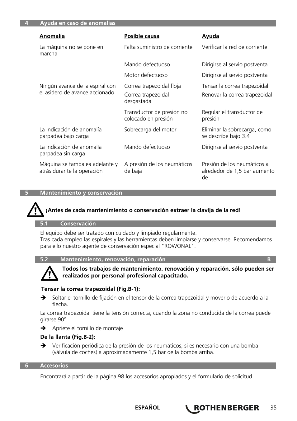 ROTHENBERGER ROSPEED 3F User Manual | Page 39 / 108