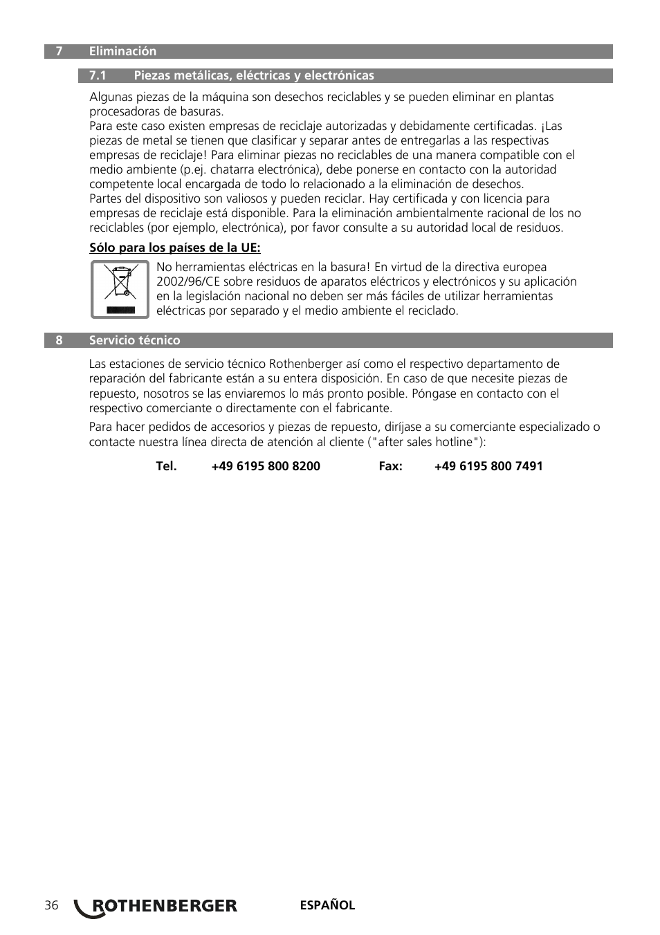 ROTHENBERGER ROSPEED 3F User Manual | Page 40 / 108