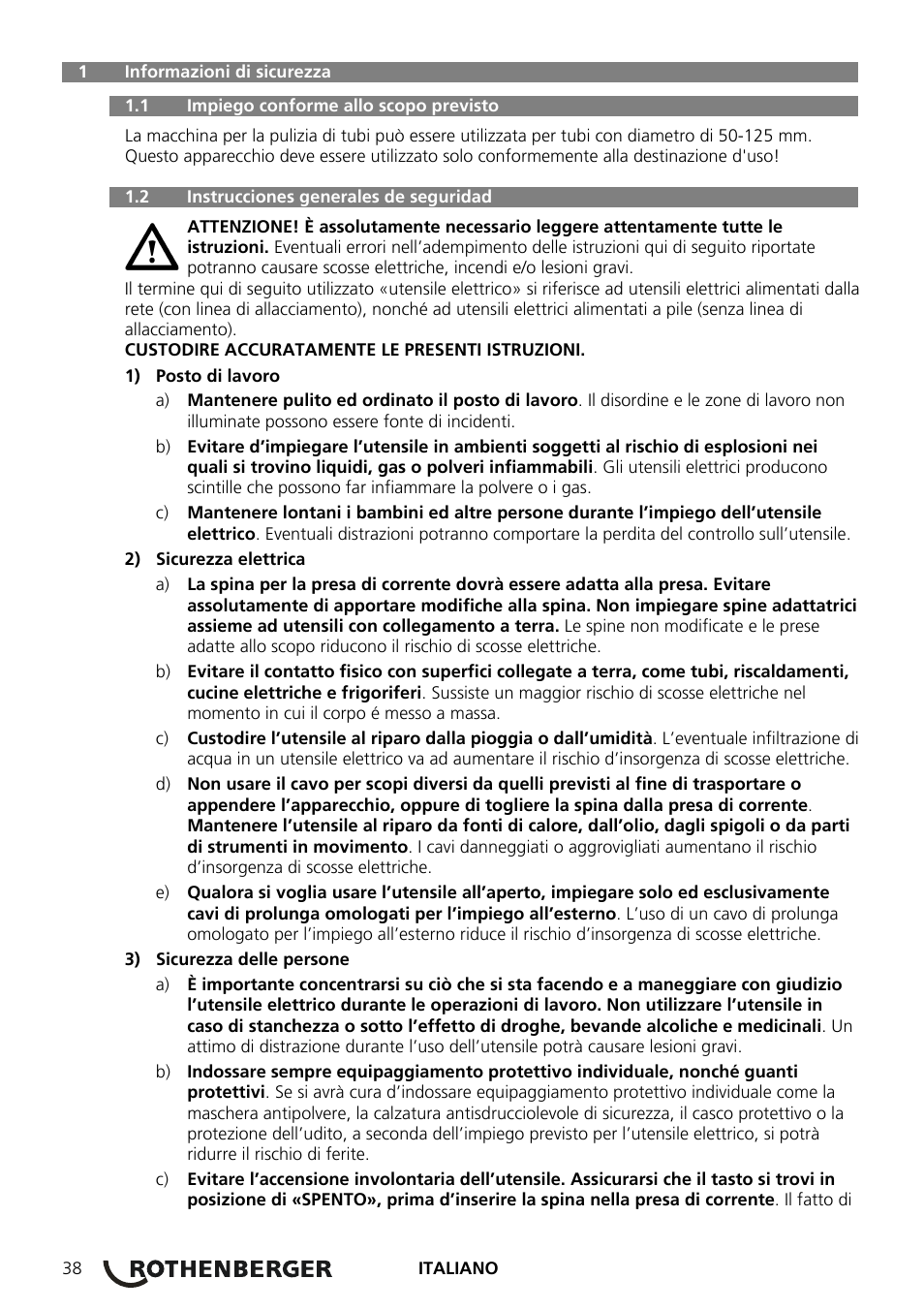 ROTHENBERGER ROSPEED 3F User Manual | Page 42 / 108