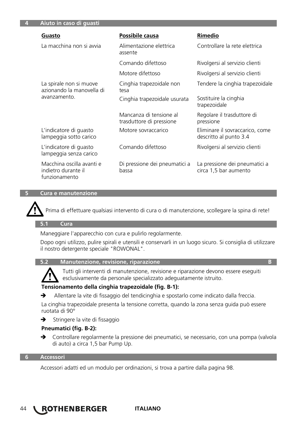 ROTHENBERGER ROSPEED 3F User Manual | Page 48 / 108