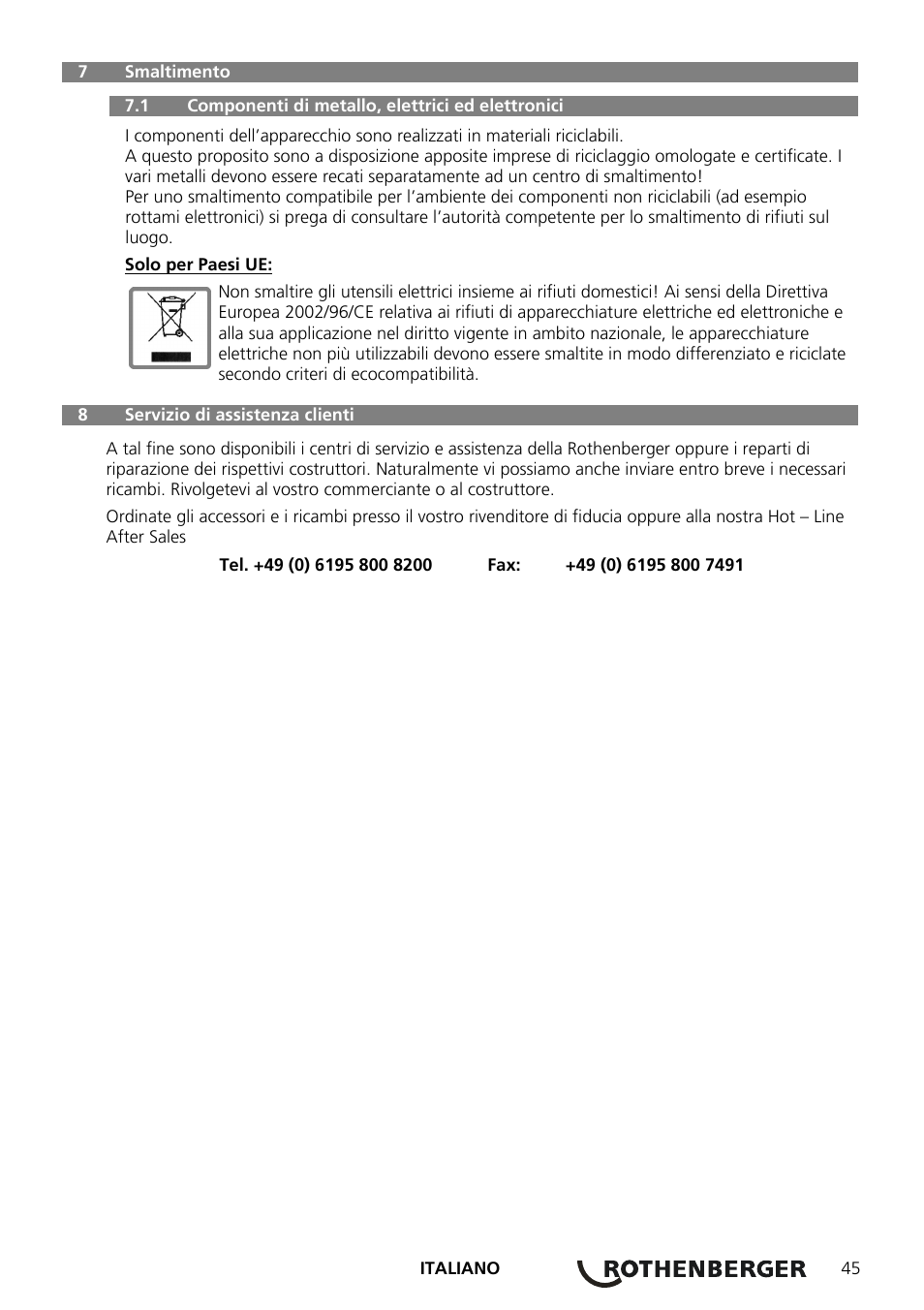 ROTHENBERGER ROSPEED 3F User Manual | Page 49 / 108