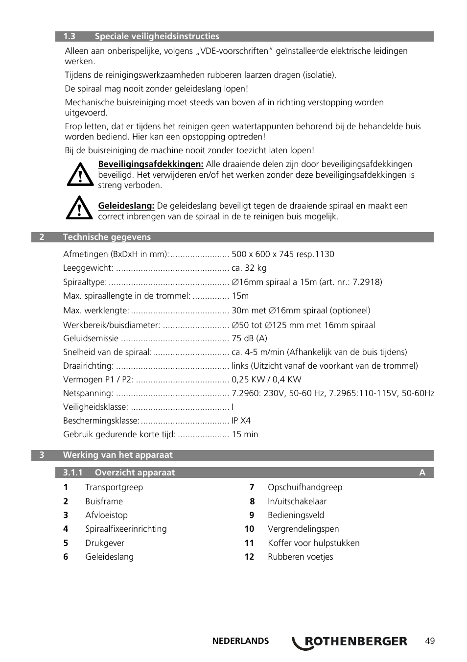 ROTHENBERGER ROSPEED 3F User Manual | Page 53 / 108