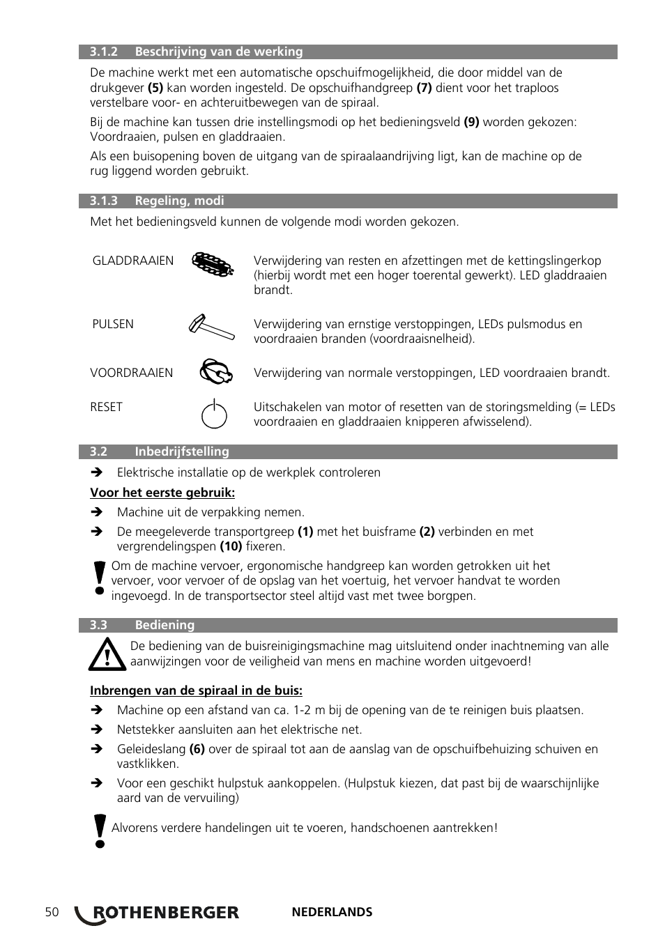 ROTHENBERGER ROSPEED 3F User Manual | Page 54 / 108