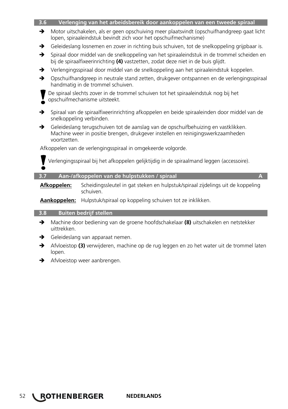ROTHENBERGER ROSPEED 3F User Manual | Page 56 / 108
