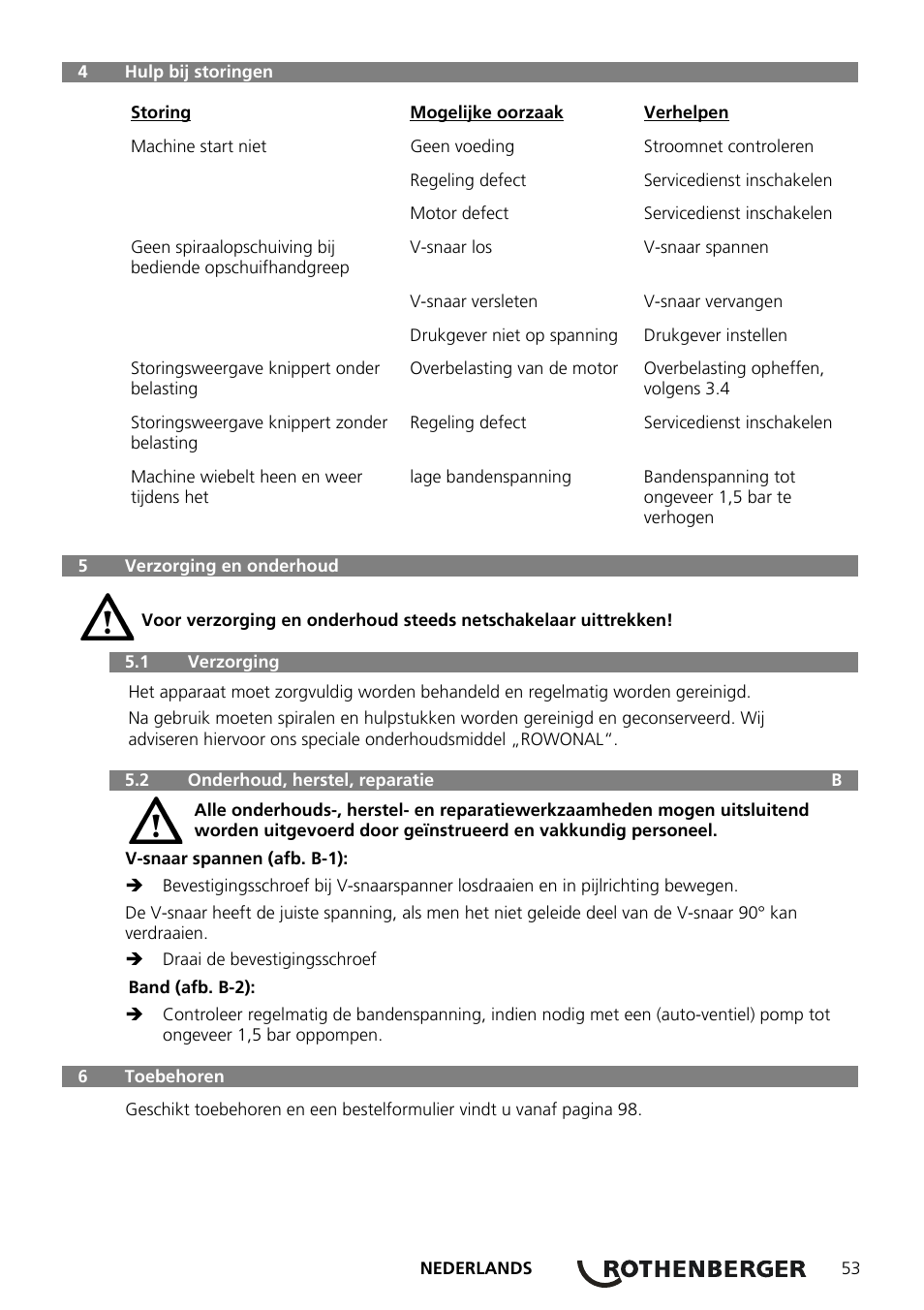 ROTHENBERGER ROSPEED 3F User Manual | Page 57 / 108