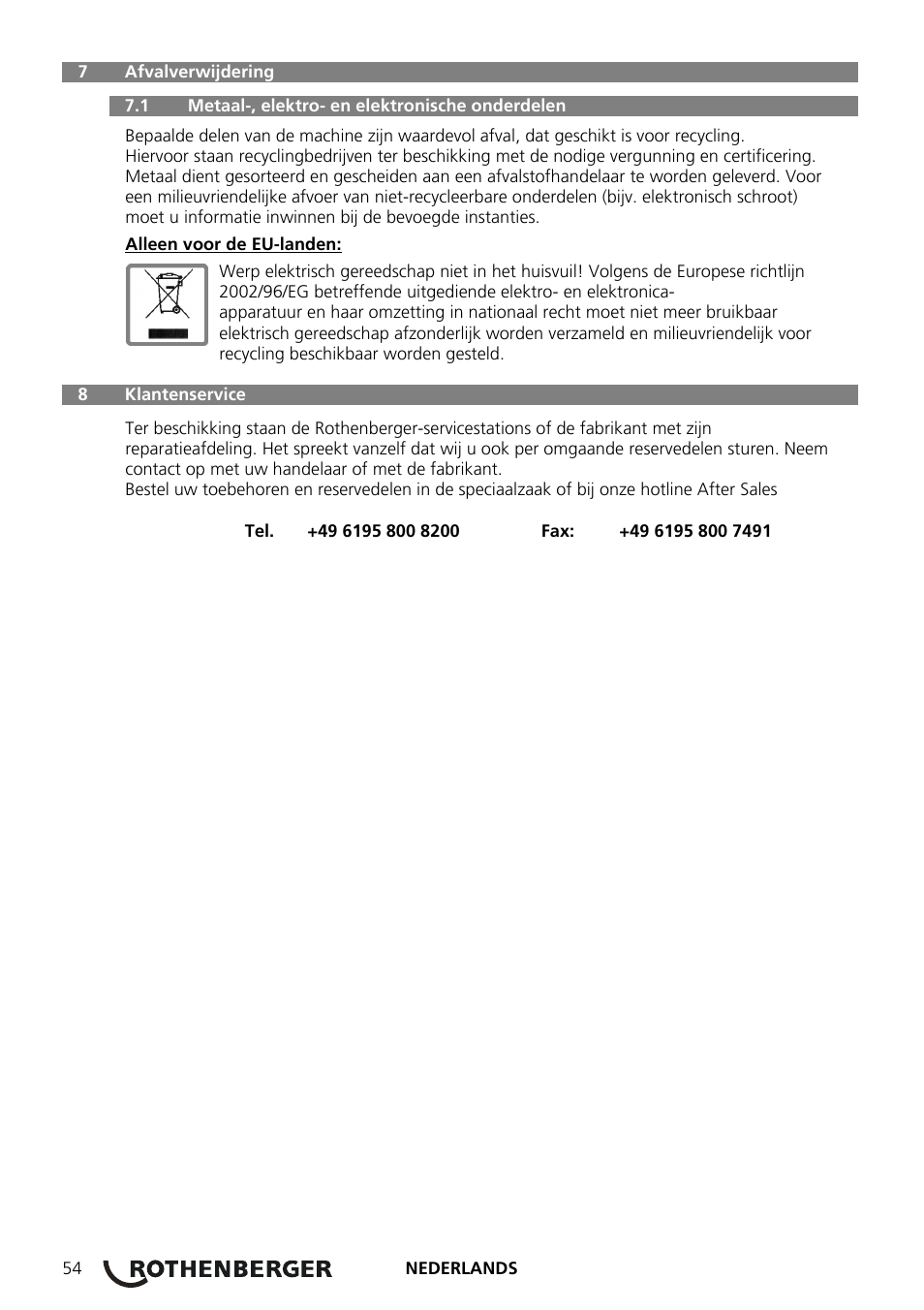 ROTHENBERGER ROSPEED 3F User Manual | Page 58 / 108