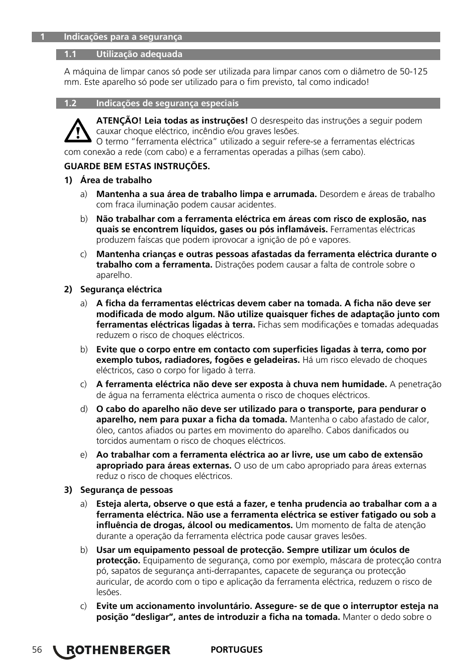 ROTHENBERGER ROSPEED 3F User Manual | Page 60 / 108