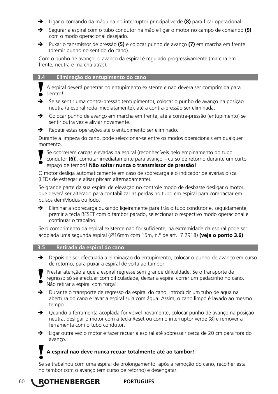 ROTHENBERGER ROSPEED 3F User Manual | Page 64 / 108