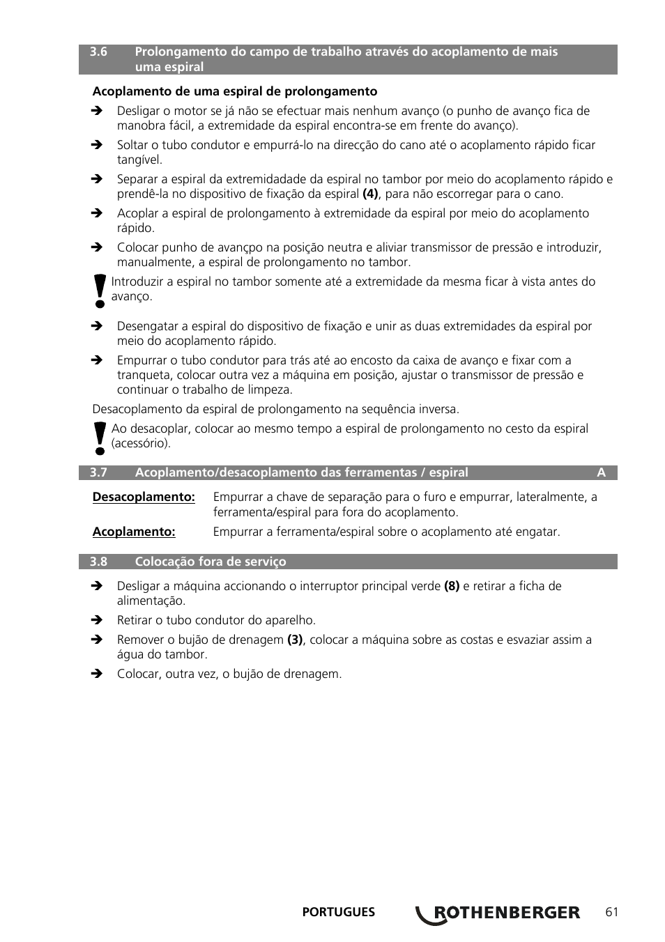 ROTHENBERGER ROSPEED 3F User Manual | Page 65 / 108