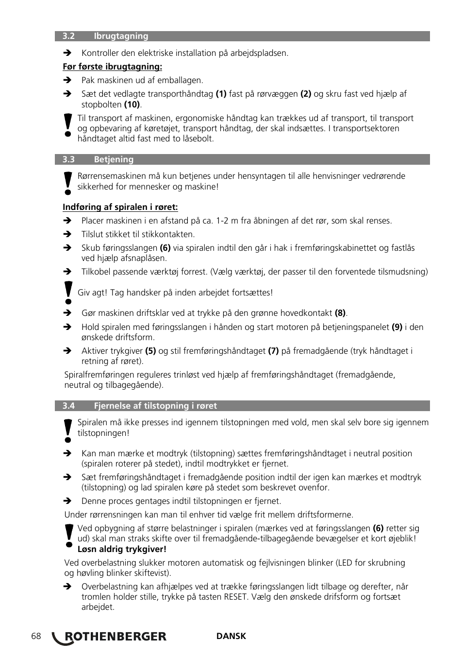ROTHENBERGER ROSPEED 3F User Manual | Page 72 / 108