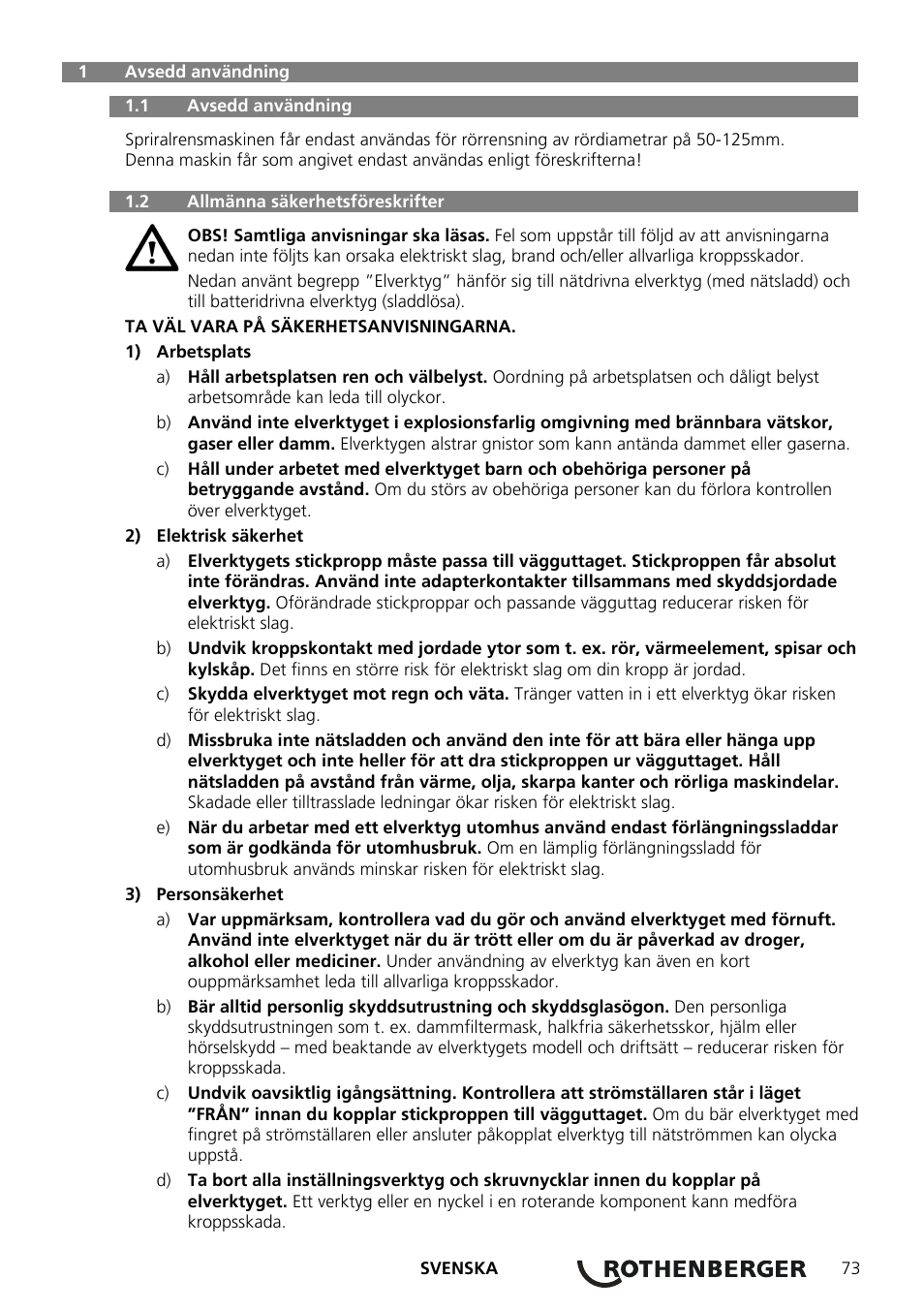 ROTHENBERGER ROSPEED 3F User Manual | Page 77 / 108