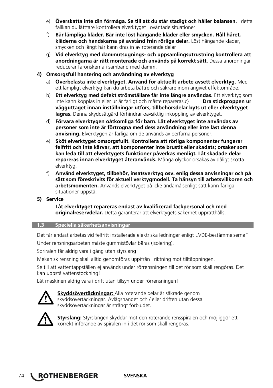 ROTHENBERGER ROSPEED 3F User Manual | Page 78 / 108