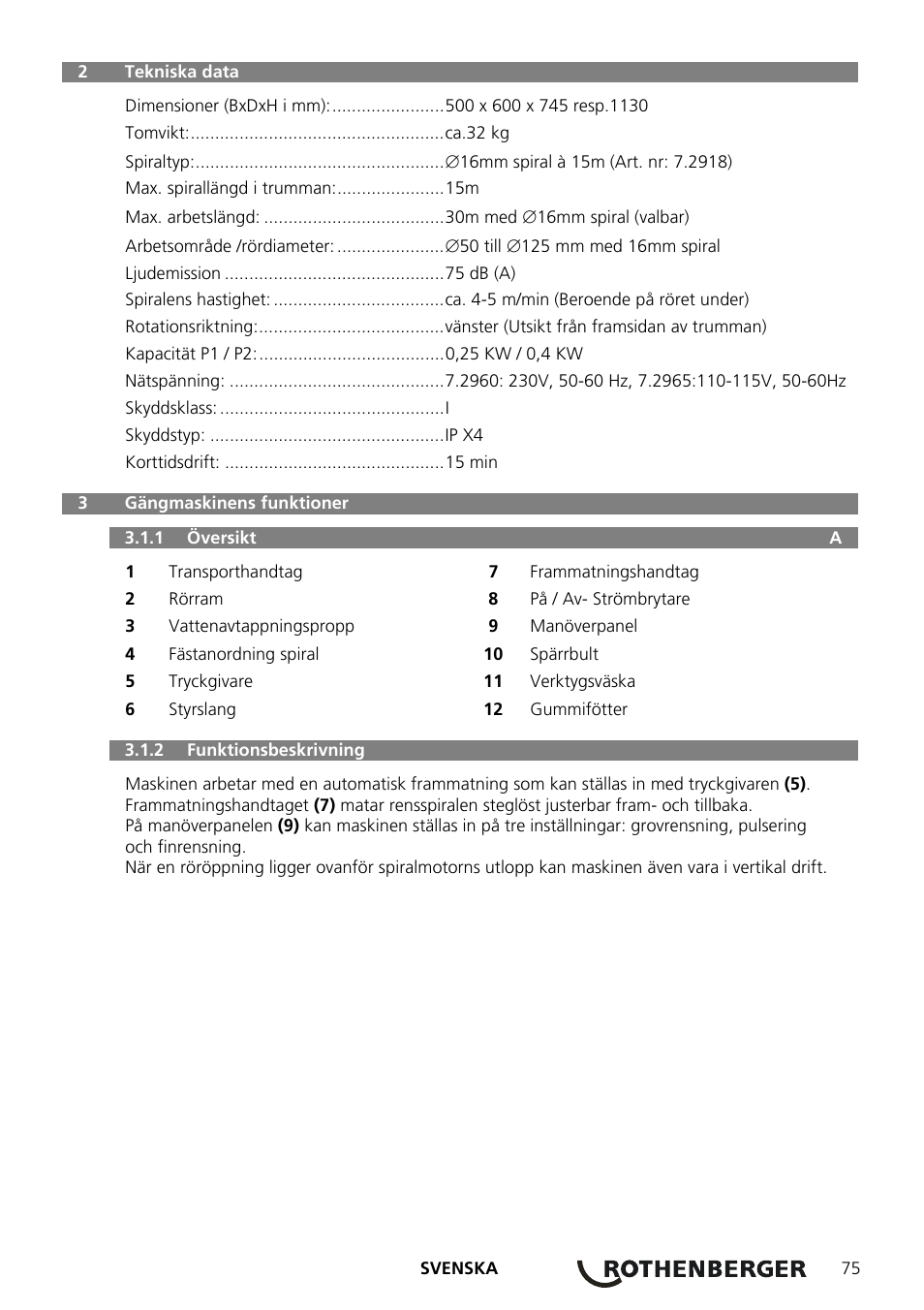 ROTHENBERGER ROSPEED 3F User Manual | Page 79 / 108