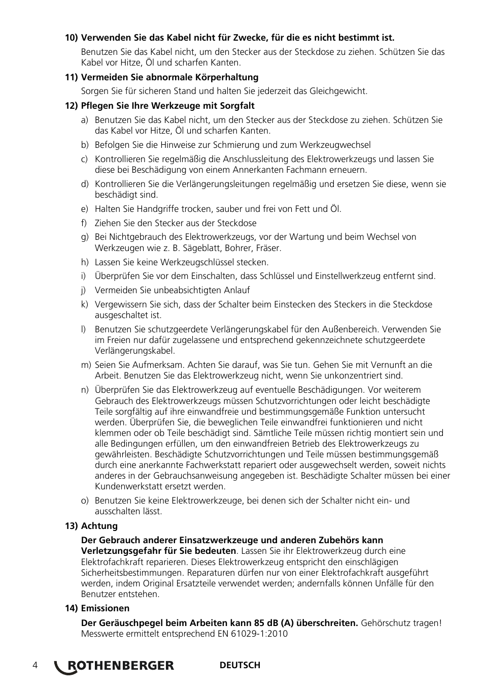 ROTHENBERGER ROSPEED 3F User Manual | Page 8 / 108