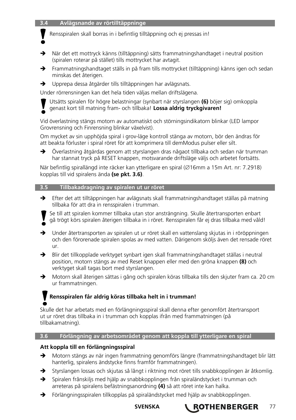 ROTHENBERGER ROSPEED 3F User Manual | Page 81 / 108