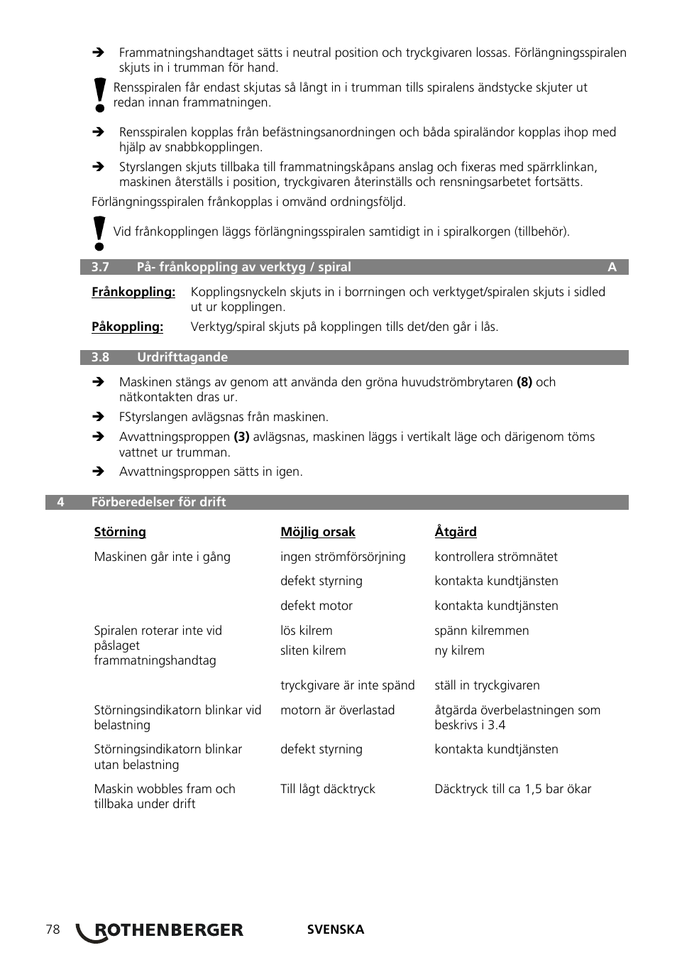ROTHENBERGER ROSPEED 3F User Manual | Page 82 / 108
